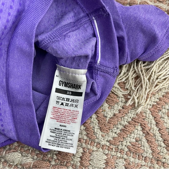 GYMSHARK VITAL SEAMLESS 2.0 2-IN-1 SHORTS Bright Purple Marl Size XS - Picture 13 of 16